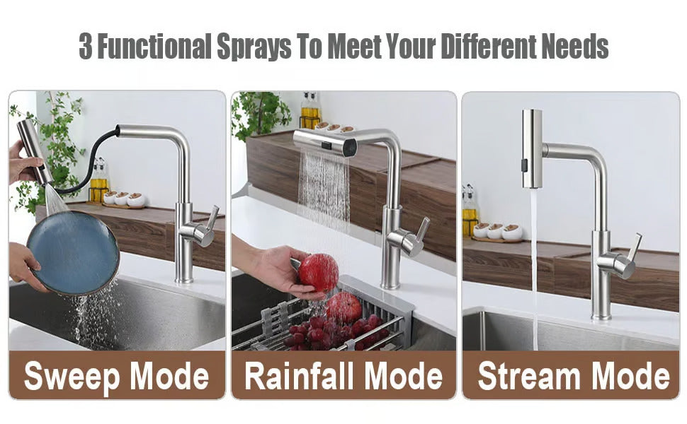 Universal Kitchen Waterfall Faucet shopping Light PK