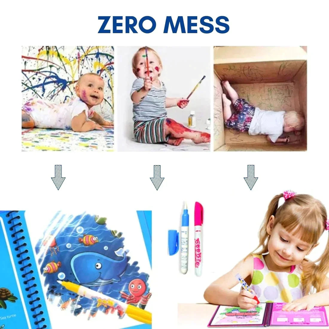 Magic Water Coloring Book Trustify