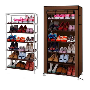 6-Layer Shoe Rack Cabinet: Waterproof, Dustproof & Lightweight shopping Light PK