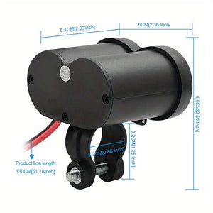 Multifunctional Motorcycle USB Charger and Lighter PkOnlineMall
