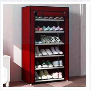 6-Layer Shoe Rack Cabinet: Waterproof, Dustproof & Lightweight shopping Light PK