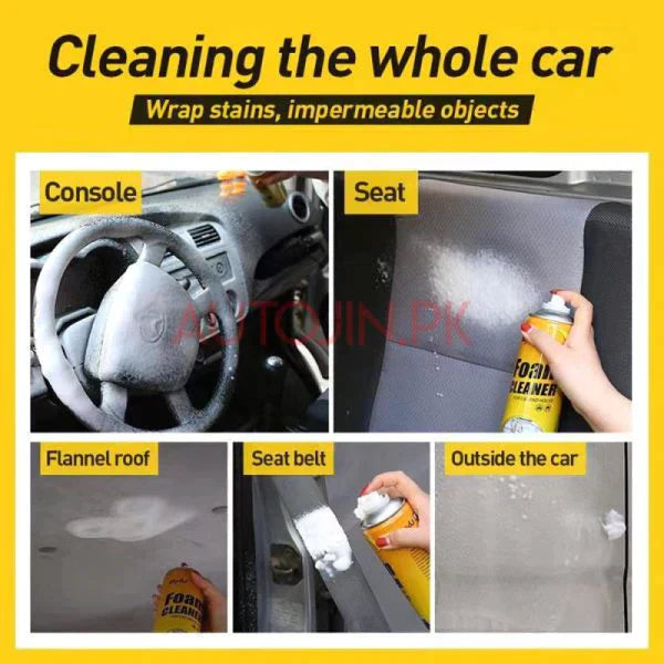 Multi-Purpose Fabric, Carpet, Leather and Car Foam Cleaner Trustify