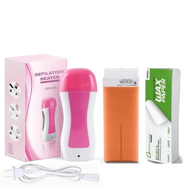 3 In 1 Wax Depilatory Refill Machine With Roller Wax Avuke Goods