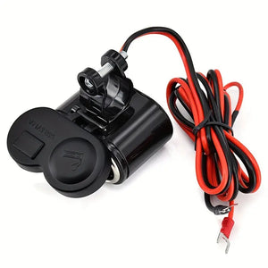 Multifunctional Motorcycle USB Charger and Lighter PkOnlineMall