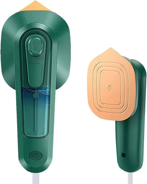 Mini Steam Iron with comfortable handle and green color Aram ka bazar