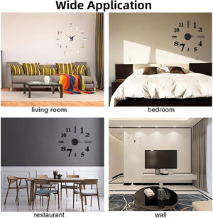 3D Wall Decal Decorative Clock PkOnlineMall
