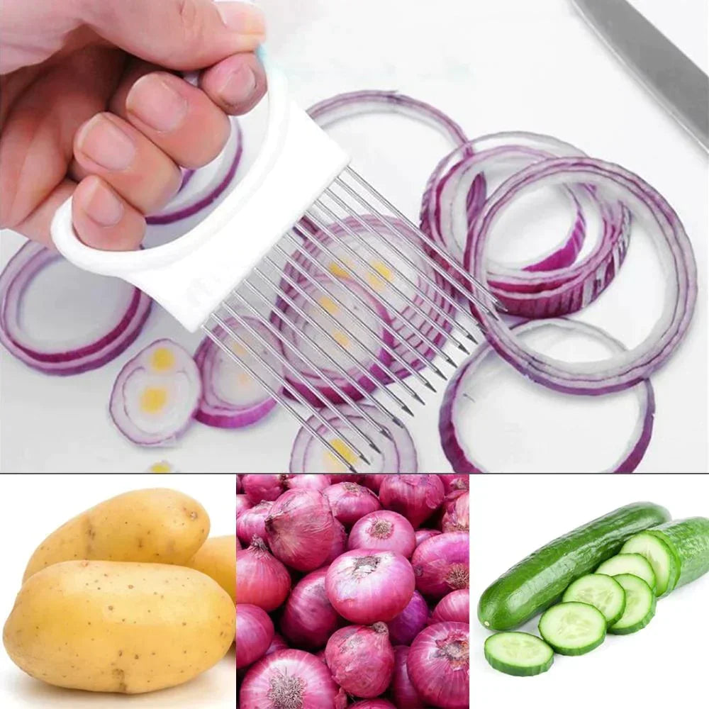 Stainless Steel Onion Slice Holder Bazar Square