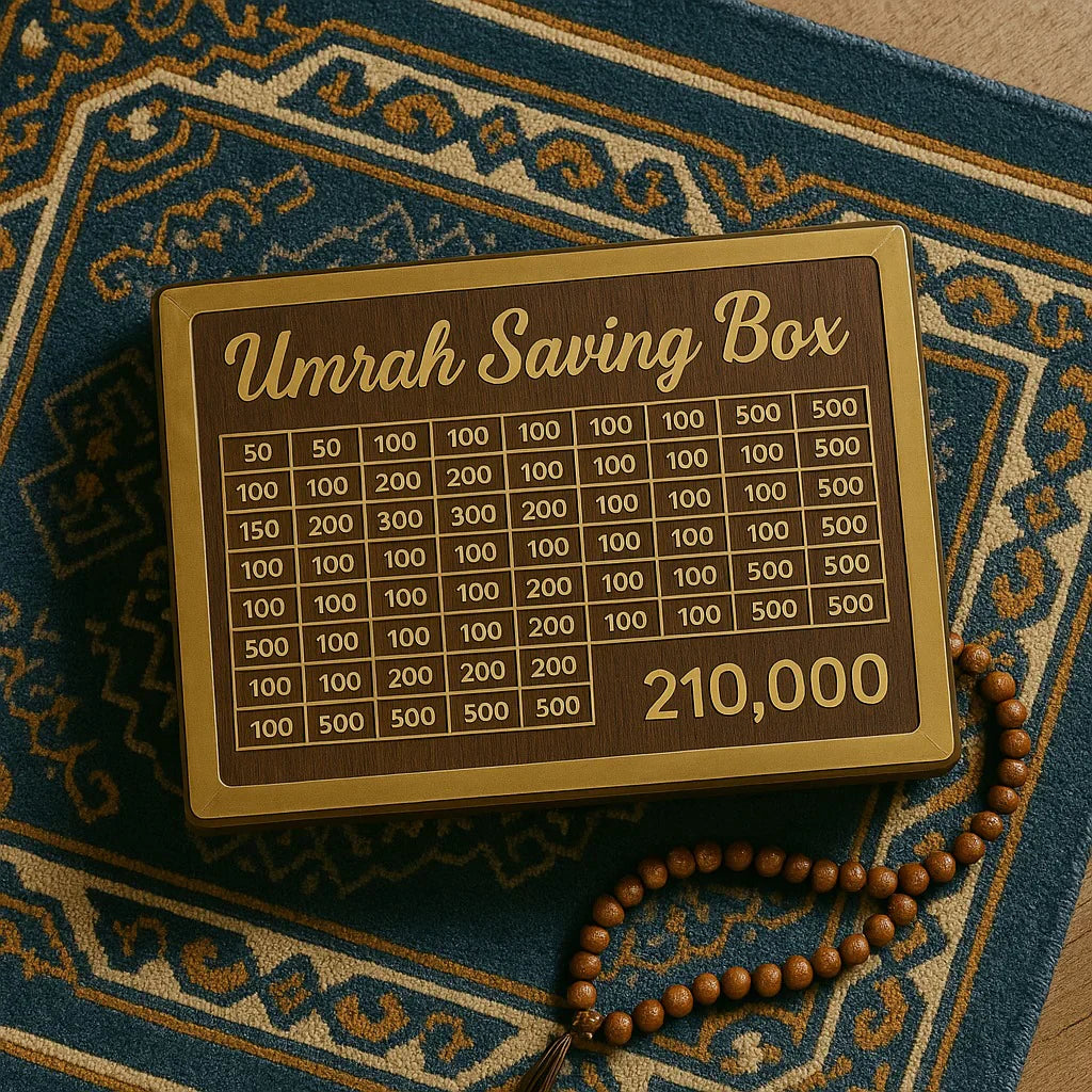 Umrah Saving Box - Save 210,000 for Umrah | Smart Money Saving Box Shopcify
