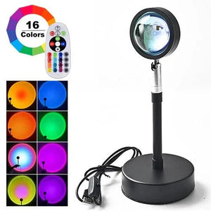 Sunset Lamp Multi Color With Remote Avuke Goods