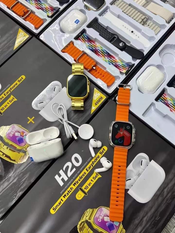 Latest H20 Ultra Smart Watch with Earbuds PPA Accessories