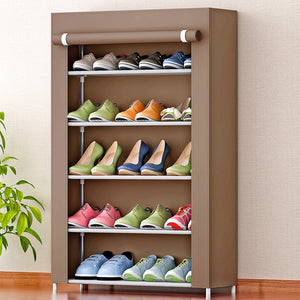 6-Layer Shoe Rack Cabinet: Waterproof, Dustproof & Lightweight shopping Light PK