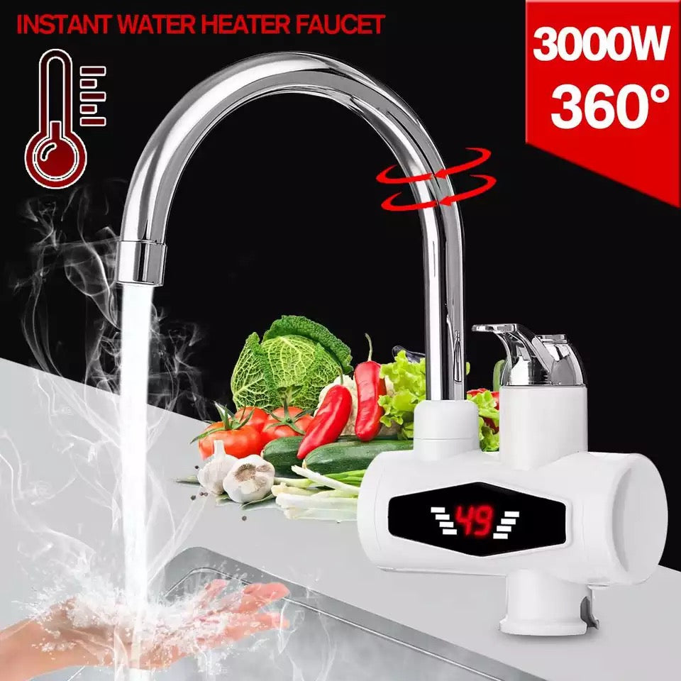 Instant Electric Water Heater Tap With LED Temperature Display Trustify