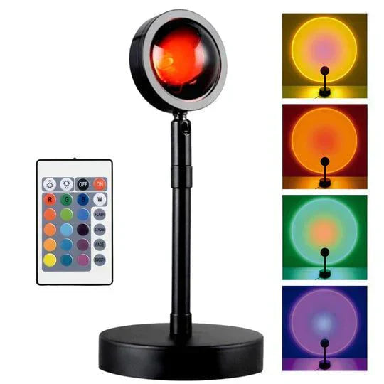 Sunset Lamp Multi Color With Remote Avuke Goods