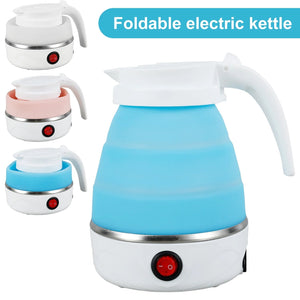 Mini Folding  Electric Kettle Portable Leakproof Silicone 600ml 600W Fashion Mart