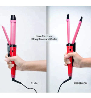 Nova 2 In 1 Hair Curler & Straightener Trustify