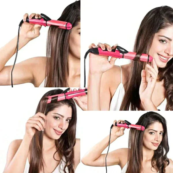 Nova 2 In 1 Hair Curler & Straightener Trustify