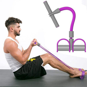 High Quality Tummy Trimmer Pedal Resistance Bands Dual Edge