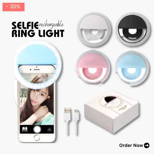 Rechargeable Selfie Ring Light Trustify
