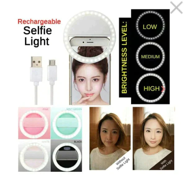 Rechargeable Selfie Ring Light Trustify
