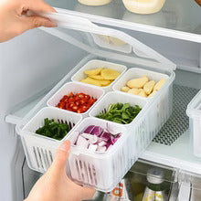 6-Grids Refrigerator Storage Box shopping Light PK