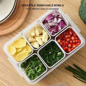 6-Grids Refrigerator Storage Box shopping Light PK