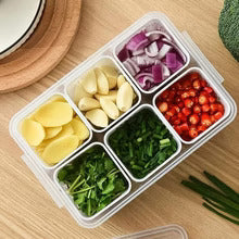 6-Grids Refrigerator Storage Box shopping Light PK