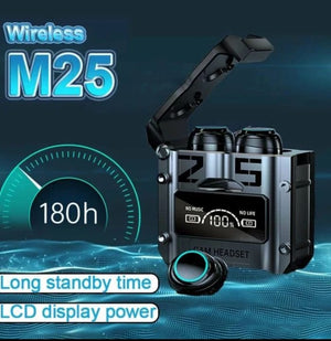 M25 TWS True Wireless Bluetooth Earbuds 2025 PPA Accessories