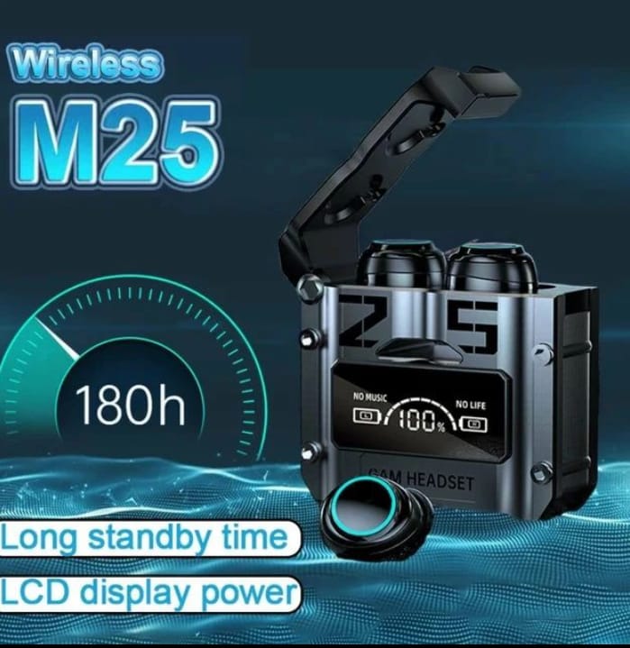 M25 TWS True Wireless Bluetooth Earbuds 2025 PPA Accessories