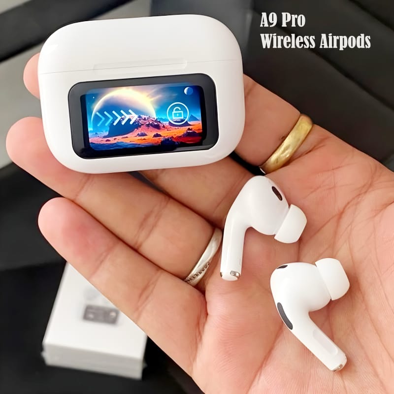 A9 LED Display Earbuds With Touch Screan Display PPA Accessories