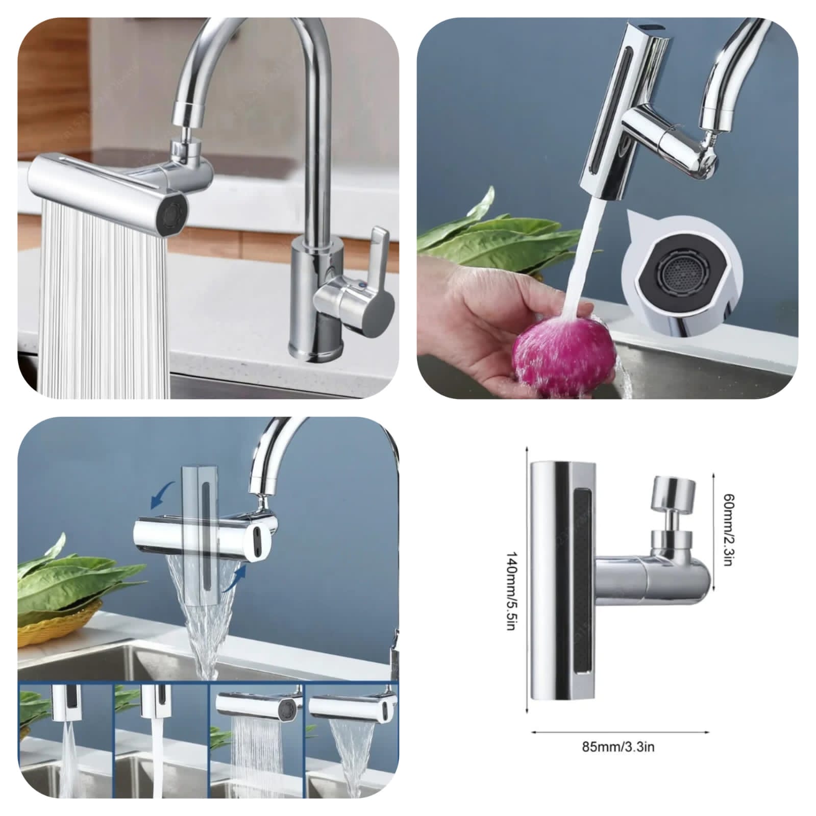 Universal Kitchen Waterfall Faucet shopping Light PK