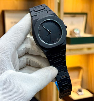 Full BLACK AURA Quartz Watch – Lightweight Design, , Premium Quality & Finish – Best Quality Analog Watch For Boys – Watch For Men | Full Black Color Watch – With Box zayrova