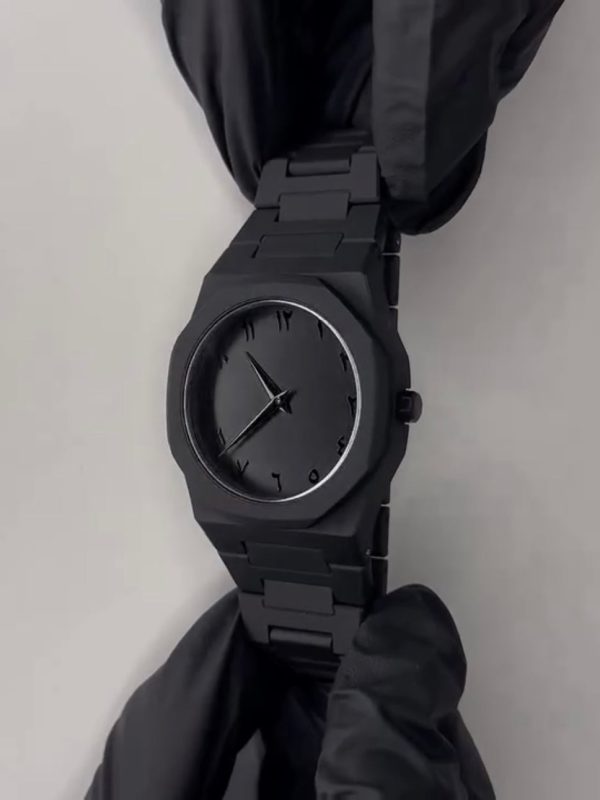 Full BLACK AURA Quartz Watch – Lightweight Design, , Premium Quality & Finish – Best Quality Analog Watch For Boys – Watch For Men | Full Black Color Watch – With Box zayrova