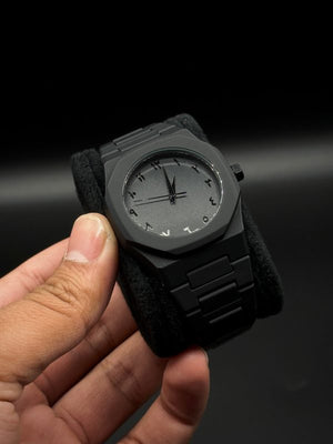 Full BLACK AURA Quartz Watch – Lightweight Design, , Premium Quality & Finish – Best Quality Analog Watch For Boys – Watch For Men | Full Black Color Watch – With Box zayrova