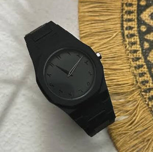 Full BLACK AURA Quartz Watch – Lightweight Design, , Premium Quality & Finish – Best Quality Analog Watch For Boys – Watch For Men | Full Black Color Watch – With Box zayrova