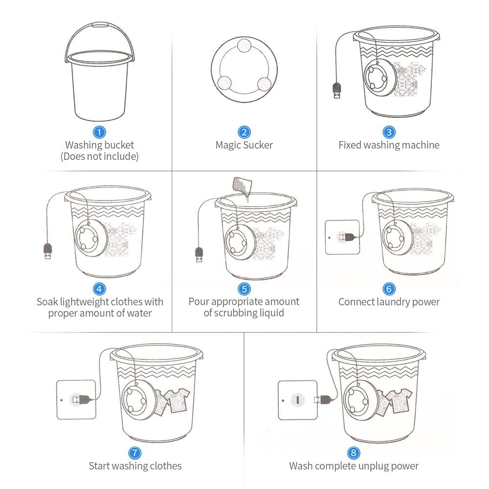 Mini Washing Machine Portable Ultrasonic Turbine Washer Shahjahan Store