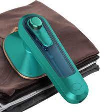 Mini Steam Iron with comfortable handle and green color Aram ka bazar