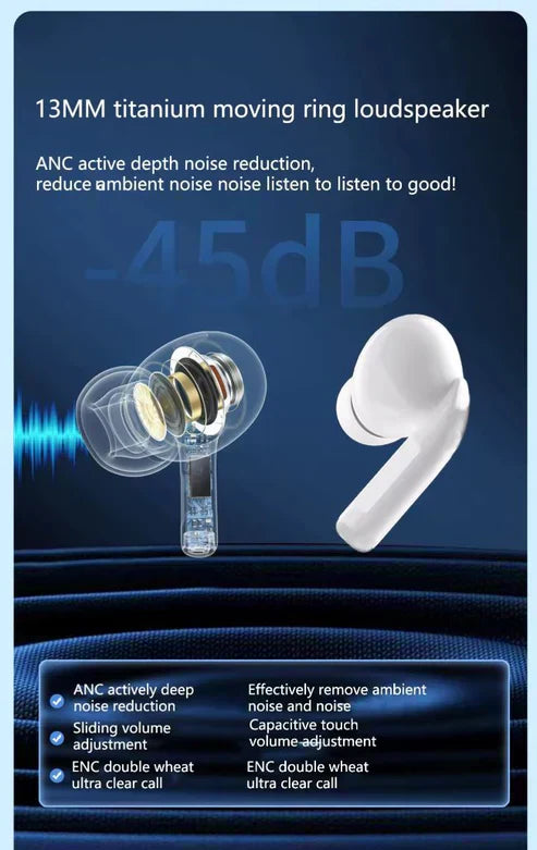 A9 LED Display Earbuds Touch Screan PPA Accessories