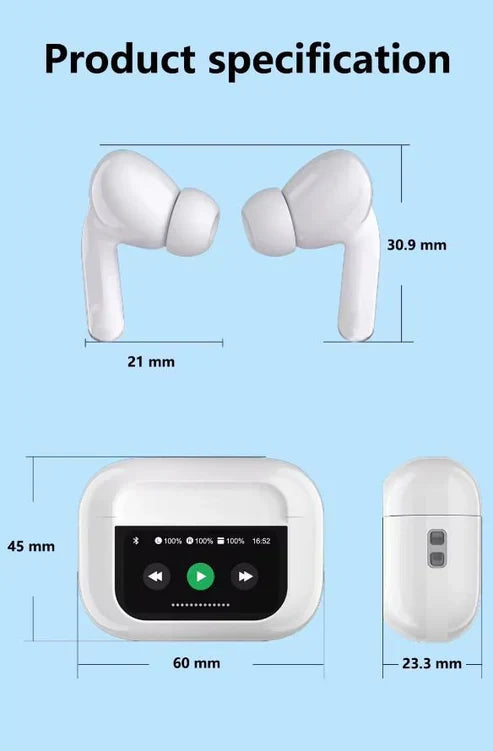 A9 LED Display Earbuds Touch Screan PPA Accessories