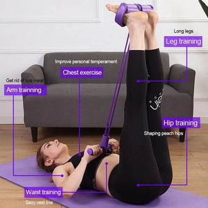 High Quality Tummy Trimmer Pedal Resistance Bands Dual Edge