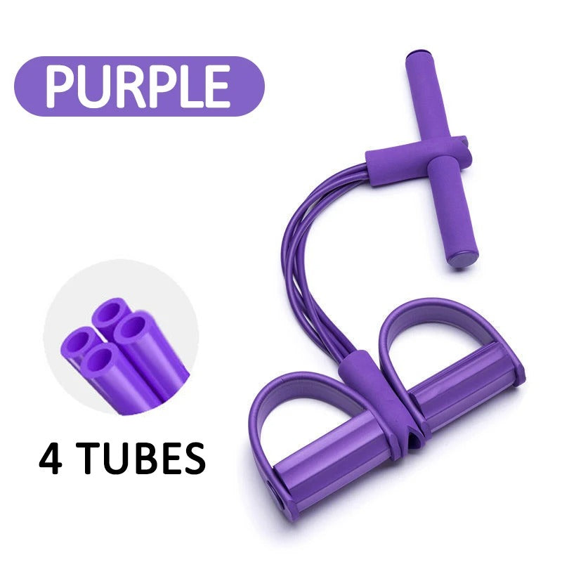 High Quality Tummy Trimmer Pedal Resistance Bands Dual Edge