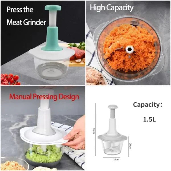 Manual Hand Press Chopper 1.5L My Store
