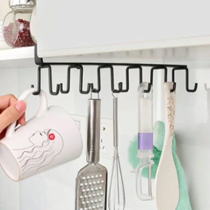 under cabinet 12 hooks hanger by Metallics Home Metallics-Home