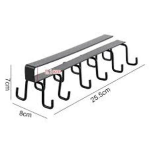under cabinet 12 hooks hanger by Metallics Home Metallics-Home